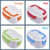 12V Portable Electric Heated Lunch Box Car Electric Heating Lunch Box Rice Food Warmer Container for Travel School Dinnerware