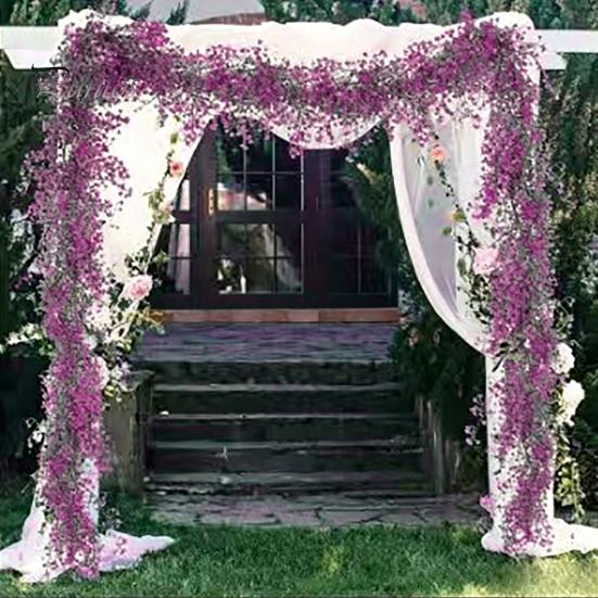 Scary Holiday Table Centerpiece 1.8M Artificial Ivy Vines, Halloween Garland Hanging Plastic Leaves Vine, UV Resistant Multicolored Seasonal