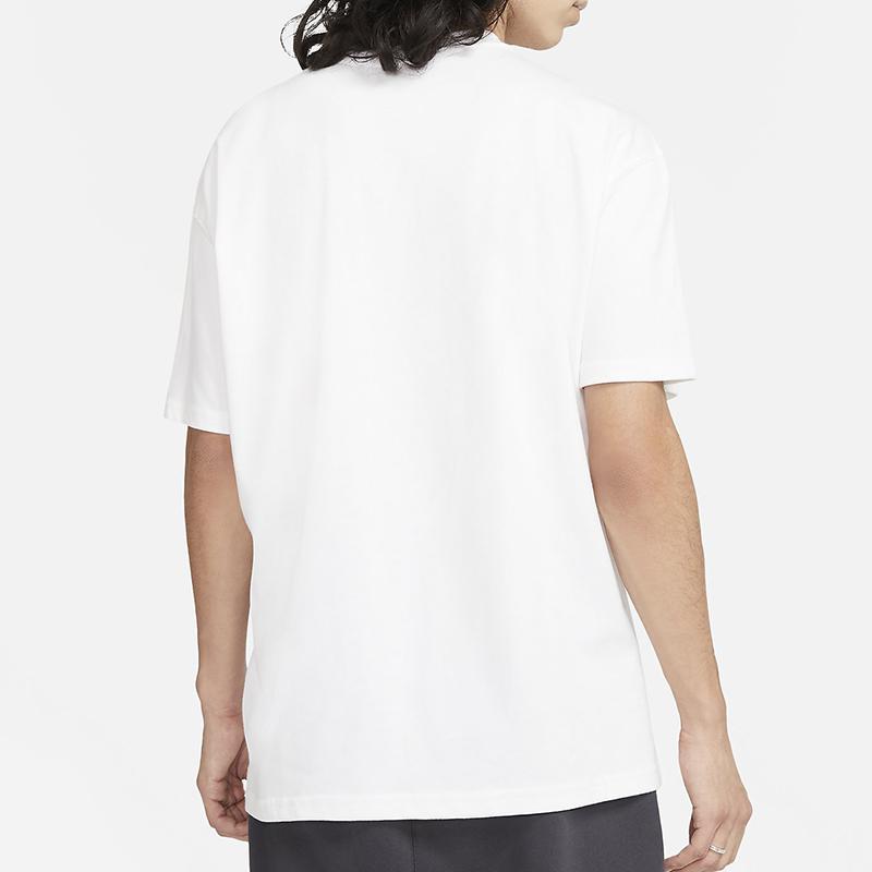 Nike Casual Sports Letter Print Short Sleeve T-Shirt Men Tops White DA0448-100
