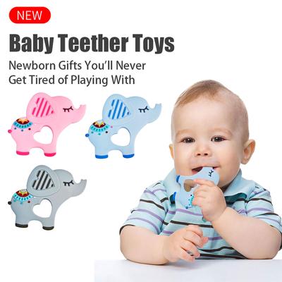 Newborn Essential Teething Teethers, Food-grade Silicone Material Children's Toys, Teething Relief, BPA-free, Newborn Baby Gifts
