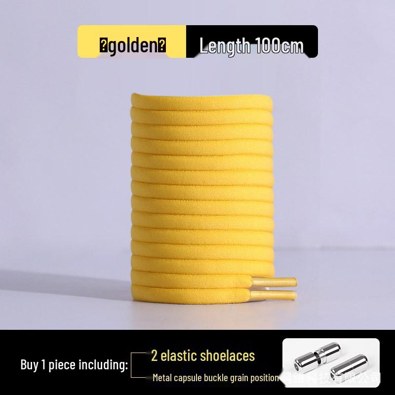 Elastic No-Tie Half-Round Shoelaces for Kids & Adults - Black & White