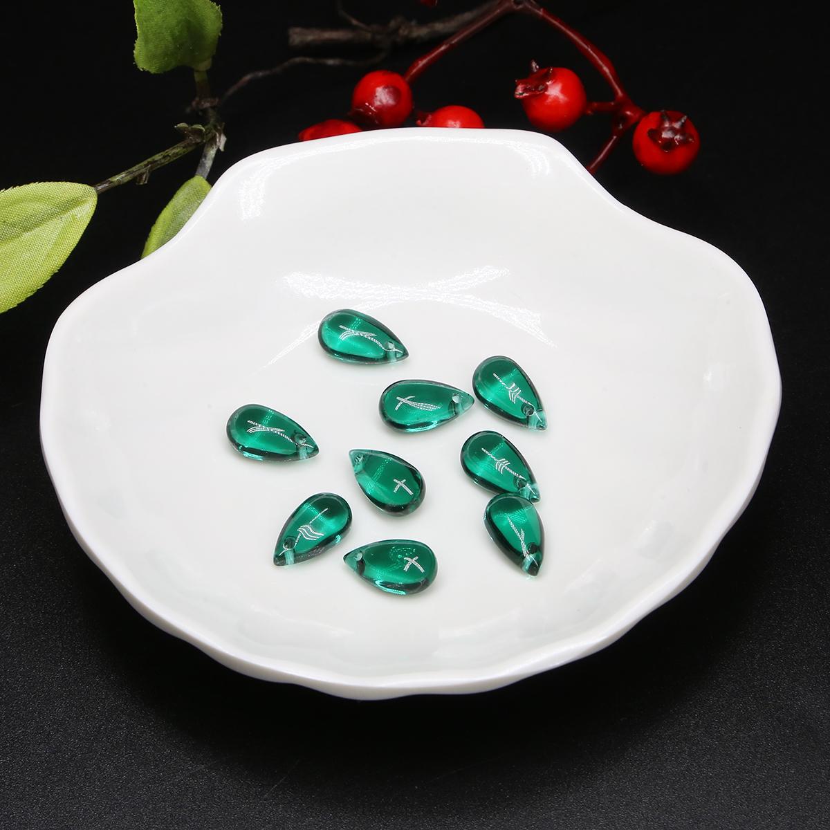 

5 шт. 14x18 мм стеклянные чешские подвески в форме капли воды свободные бусины для изготовления ювелирных изделий DIY серьги