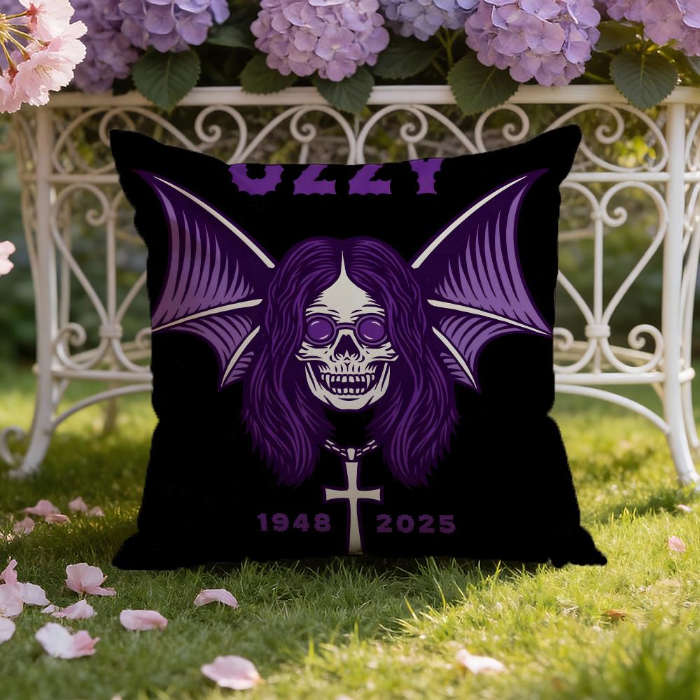 Singer-O-Ozzy Osbournes Cushion Cover Home & Car Dual-Scene Pillow Cover: Reversible for Premium Comfort
