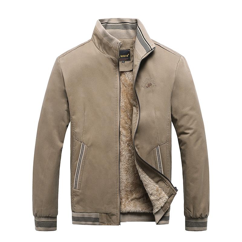 Men Jackets Casual Solid Fashion Vintage Warm Coats Plus Size Winter Jacket Men