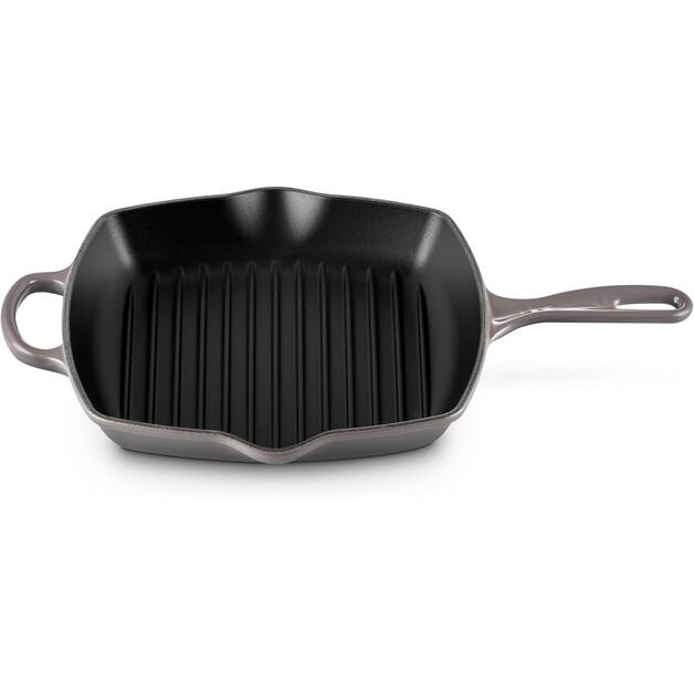 Квадратная сковорода-гриль Le Creuset цвет флинт 26x26 см (20183264440422)
