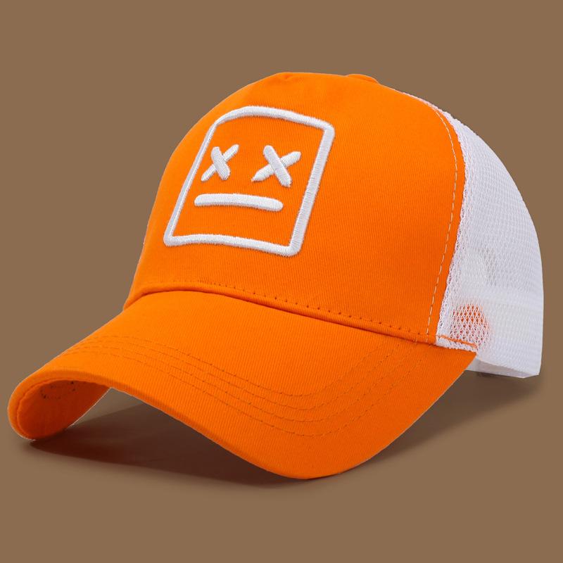 Unisex Embroidered Sporty Mesh Fabric Baseball Cap; Adjustable Sun Hat; Casual Well-fitting Trucker Cap for Spring/Summer