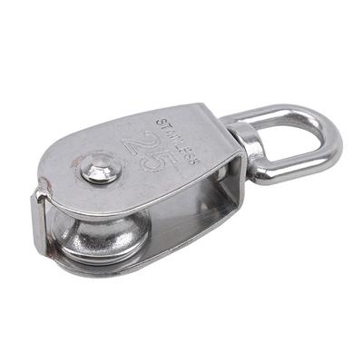 Stainless Steel Pulley M15M25 SingleDouble Wheel Swivel Lifting Rope Pulley Set Wire Rope Pulley Lifting Wheel Tools
