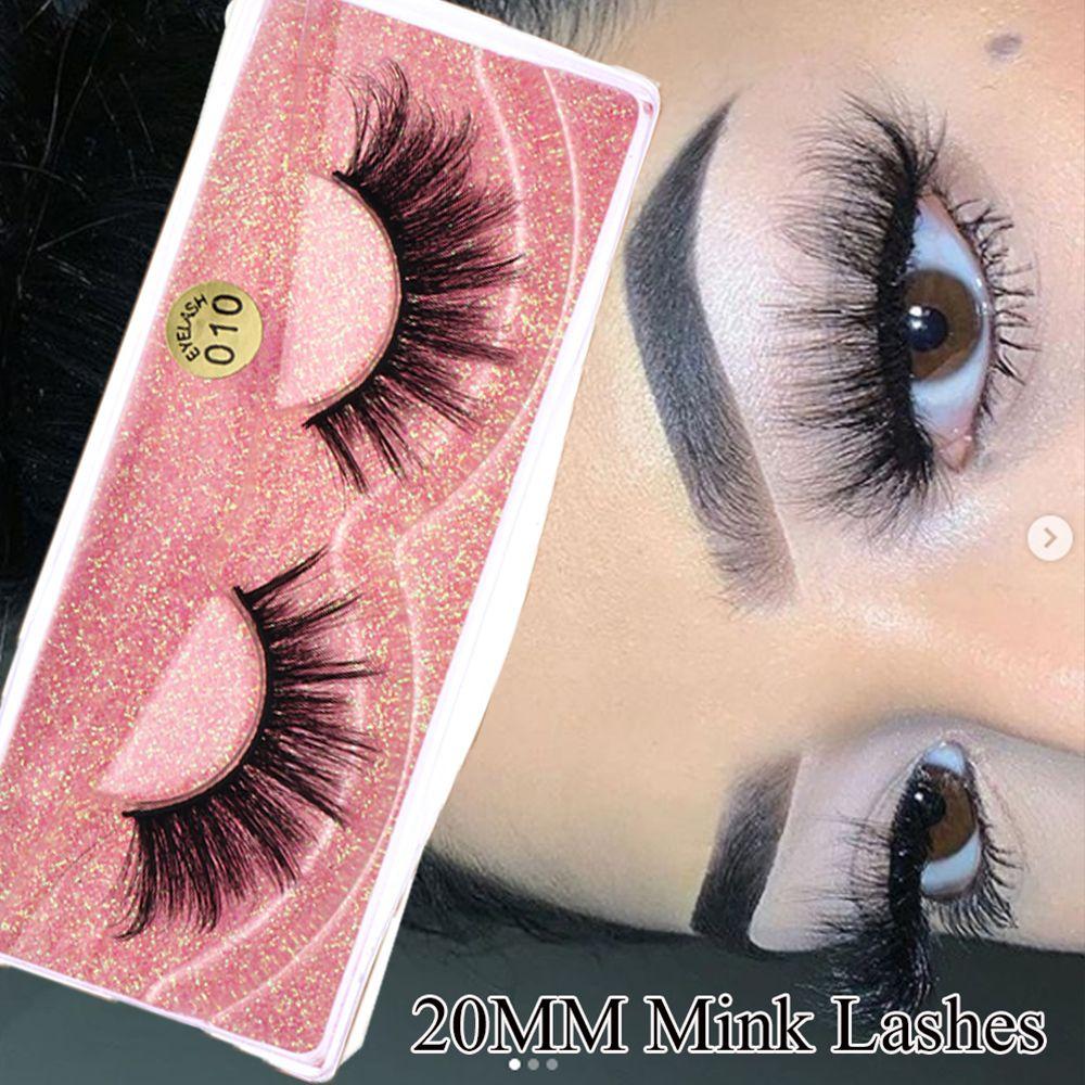 

Fluffy Handmade Natural Long Lashes Wispy 3D Mink Hair False Eyelashes Cross