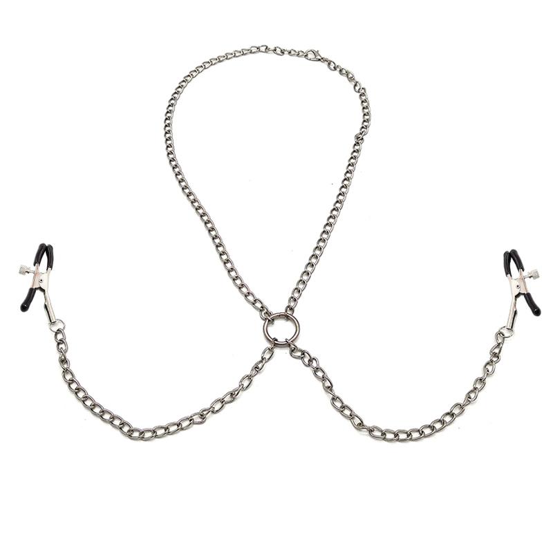 Neck Chain Erotic Nipple Stimulator Clamps BDSM Toys Breast Clips Flirting Pinzas Pezones Nipple Massager Clamp Adult Sex