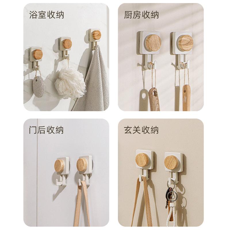 1/2pcs Suction Cup Hooks Powerful Vacuum Key Clothes Hanger Hook Wall Kitchen Bathroom Robe Coat Towel Organizer Holder Hook