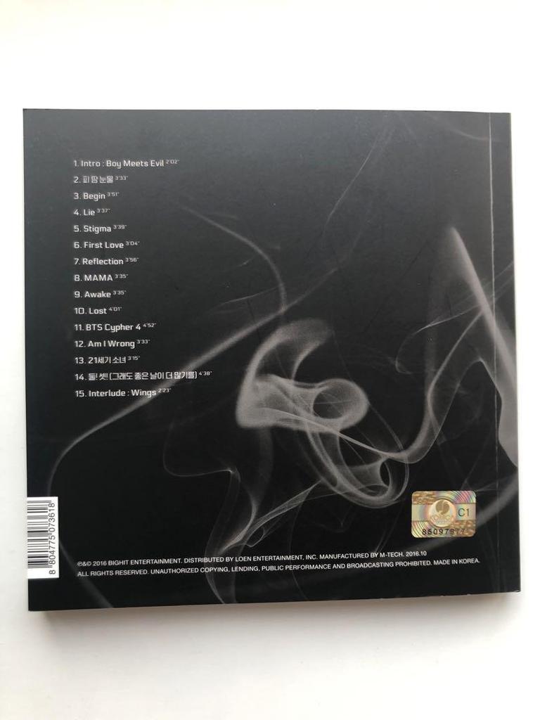 [USED] Rare! BTS WINGS Randomly Included Bonus Polaroid Photo Card Jungkook