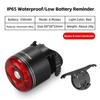 WEST BIKING Waterproof Bicycle Light Brake Sensor Smart Cycling Bike Tail Light