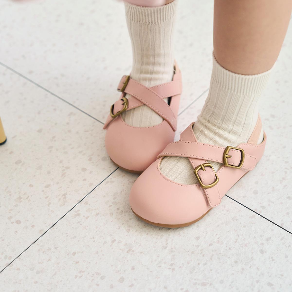 

[BABYZZAM] Унисекс Сенна Плоский Розовый, BB418, 7000026482, Популярная корейская обувь 150
