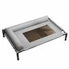 Industrial Bed with Cooling Mesh Elevated Dog Pet Furniture Raised Cot