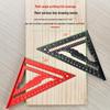 Aluminum Alloy Triangle Ruler - Stepped Groove for Woodworking, 7 & 12 Inch Adjustable Right Angle Guide