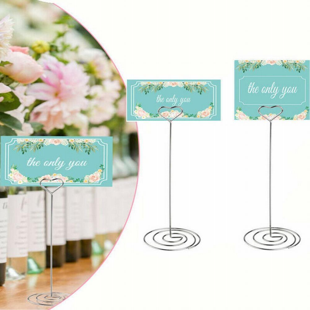 Card Holders Desktop Clip 8.5cm Heart Pattern Heart-shaped