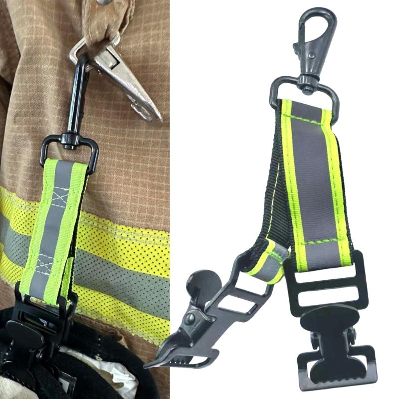 Firefighters Gloves Clip Strap Easily Install Reflective Gloves Holder Strap for Firefighting Use