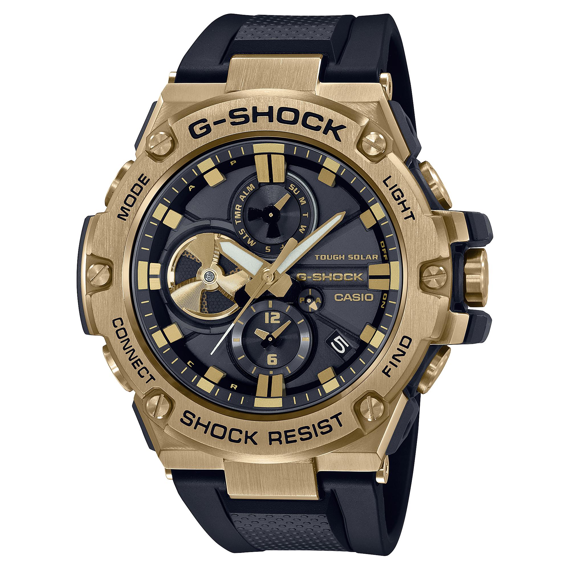 

Casio Men s Stainless Steel 200M Water Resistant Shock Resistant Quartz Watch GST-B100GB-1A9 чёрный