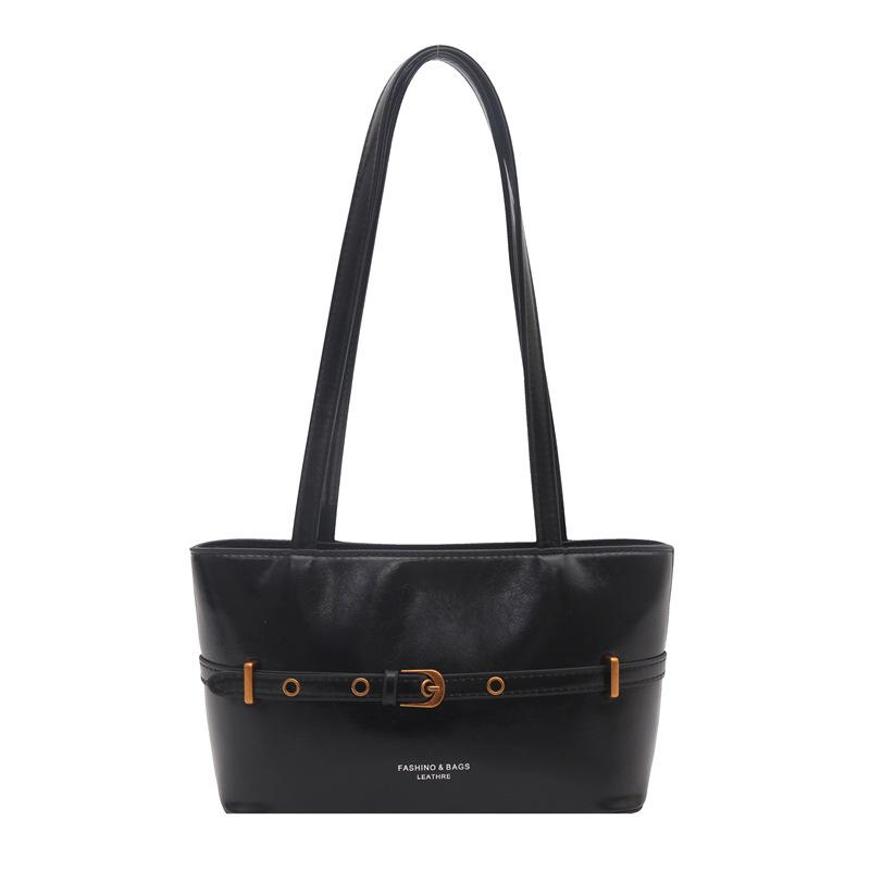 Fashionable, Sophisticated, Stylish and Simple Oil-wax Leather Shoulder Bag