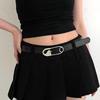 PU Taillengürtel Unregelmäßige Schnalle Erwachsener Dünner Verstellbarer Taillengürtel Universell Damen Kleider Rock Mantel Schlankmachendes Taillenband