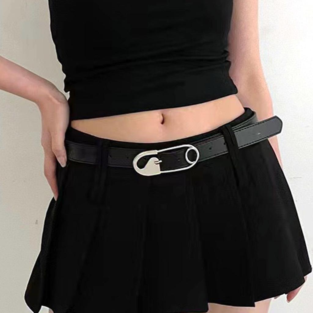 PU Waist Belts Irregular Buckle Adult Thin Adjustable Waist Belt Universal Woman Dresses Skirt Coat Slimming Waistband