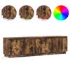 TV Cabinet Smoked Oak 180 x 38 x 49 cm Particleboard