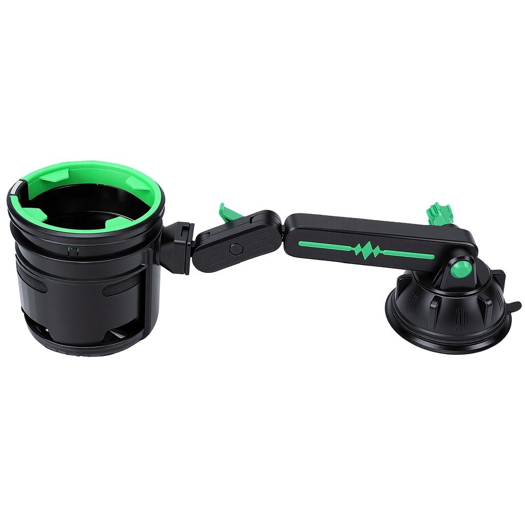 Car Recessed Folding Cup Drink Holder Sturdy Vehicle Console Water Bottle Can Holder with Suction Cup Adjustable