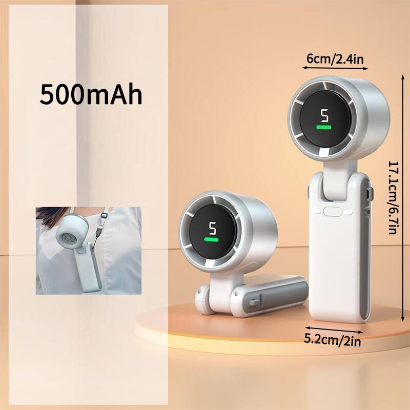 3600mAh 3in1 Foldable Handheld Fans Outdoor Portable USB Charging Cooling Fans Desktop Folding Hanging Fan