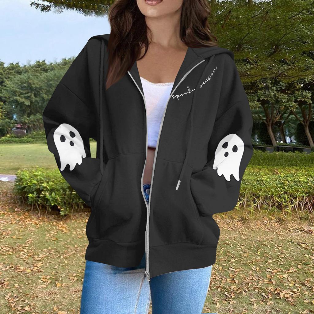 Women's Fashion Casual Long Sleeve Solid Color Hooded Sweatshirt Tops