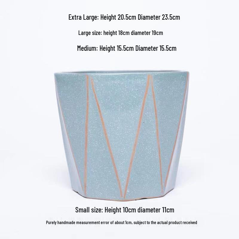 Extra Large Ceramic Flower Pot with Wheels, Ideal for Money Tree & Bird of Paradise