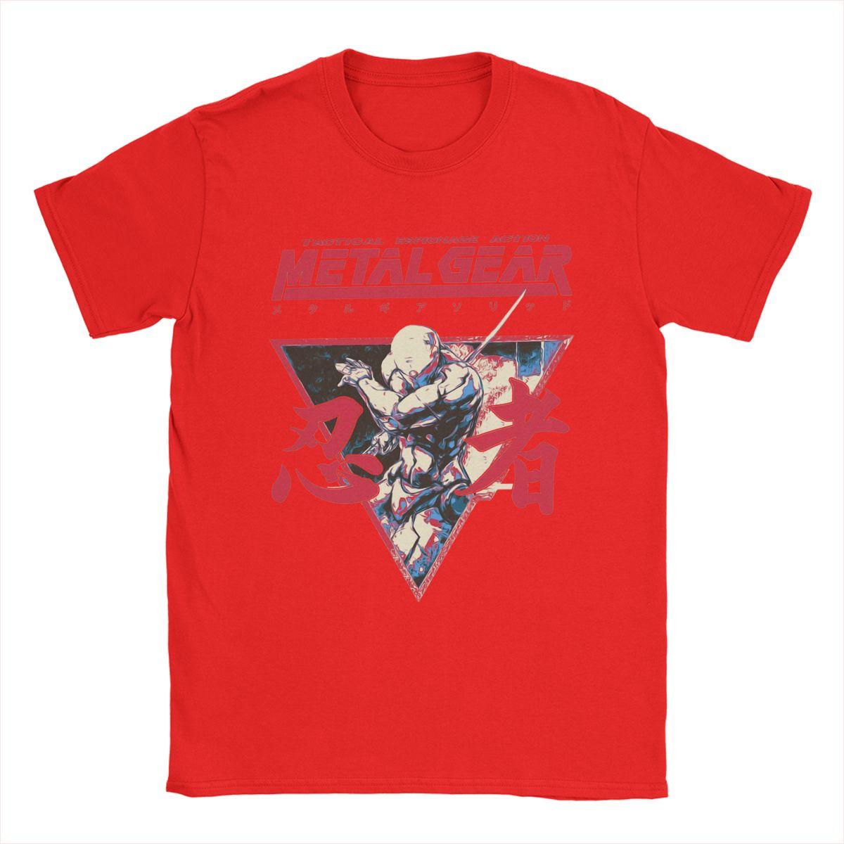 

Men s T-Shirts Gray Fox Option C Metal Gear Solid Casual Cotton Tee Shirt Short Sleeve T Shirt Crew Neck Clothing Big Size L