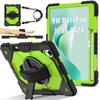 Stand Armor Case for Huawei MatePad 11.5 S 2025 2024 SLG-W50 SLG-W10 TGR-W09 360 Rotating Heavy Duty Cover with Shoulder Strap