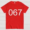 Number 067 Game Movie Cotton Summer Casual Cool Loose T-Shirt