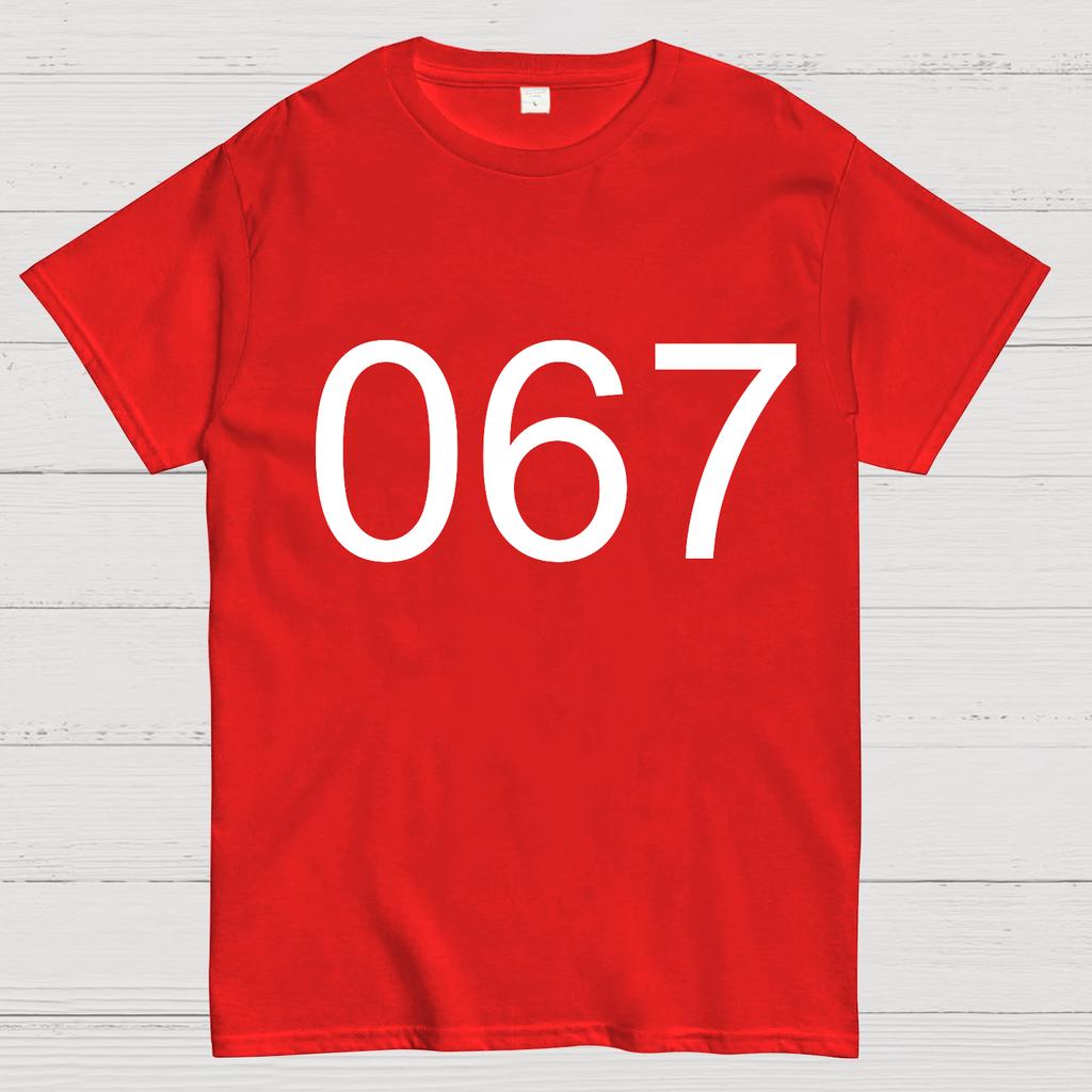 Number 067 Game Movie Cotton Summer Casual Cool Loose T-Shirt