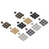 100pcs 5mm Mini Snap Buttons Fasteners 5 Colors Rust Prevention Light Weight Miniature Snap Buttons Doll for Women Men