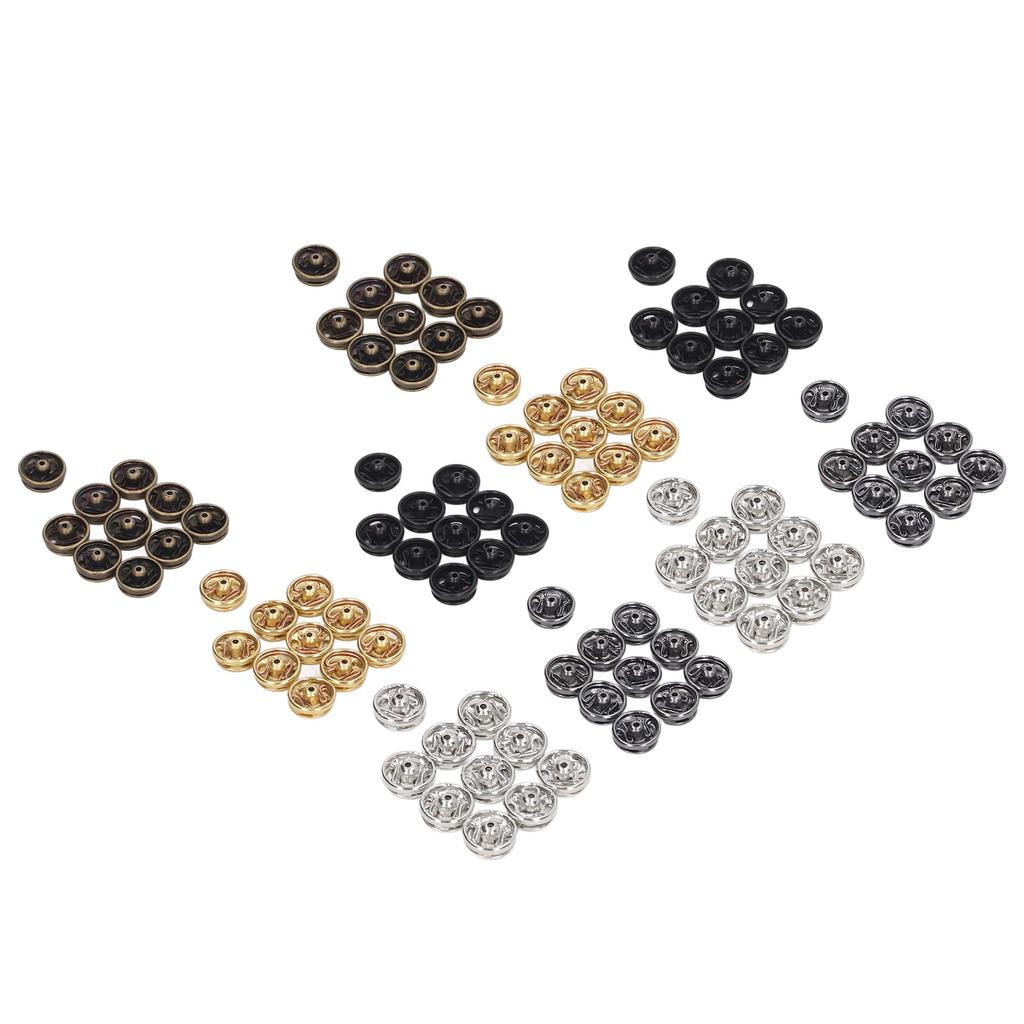 100pcs 5mm Mini Snap Buttons Fasteners 5 Colors Rust Prevention Light Weight Miniature Snap Buttons Doll for Women Men