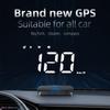 Car HUD 3.5 inch Head-up Display   Projecter Digital Vehicle Speedometer GPS Model Overspeed Warning Fatigue Driving Alarm