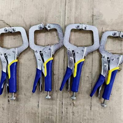 1Pcs Multi Function Pliers Heavy Duty Industrial Grade Force Pliers Fixed Pressure C Type Manual Pipe Clamp Pliers Strong Pliers