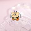 Bee Cartoon Creative Design Metal Badge Unique Kirby Inspired Pin For Collectors