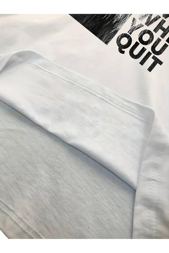 Women's Fashion Big Size T-Shirt Aslan Cotton Slightly Stretch T-Shirt