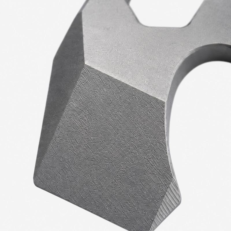 Key Holder Tool for Packages and Drink Bottles with a Single Metal Body and Carry Hole for Everyday Use on Key Hardware, a Pack, or a Belt