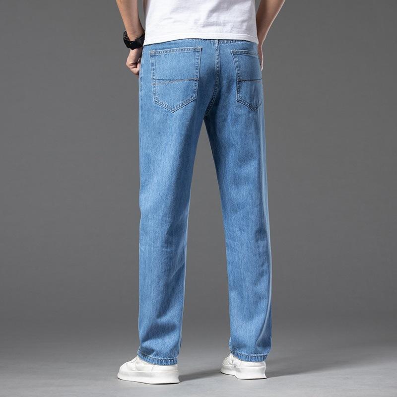 Men's Jeans Loose Straight-Legged Casual Pants Summer Business Youth Business Pants Pants Pants