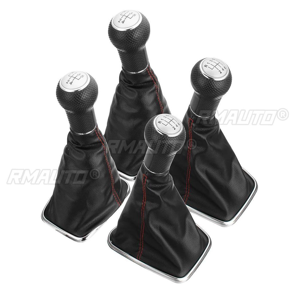 12mm/23mm 5/6 Speed Car Gear Shift Knob W/Gaiter Boot Cover for VW Bora Golf 4 MK4/Jetta GTI 1999-2005