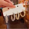 Niche Design Sense Winding Metal Earrings Female Korea Dongdaemun Personality European and American Style Ins Earrings