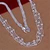 Cross Accessories Five-Line Light Bead Silver-Plated Bracelet for Women