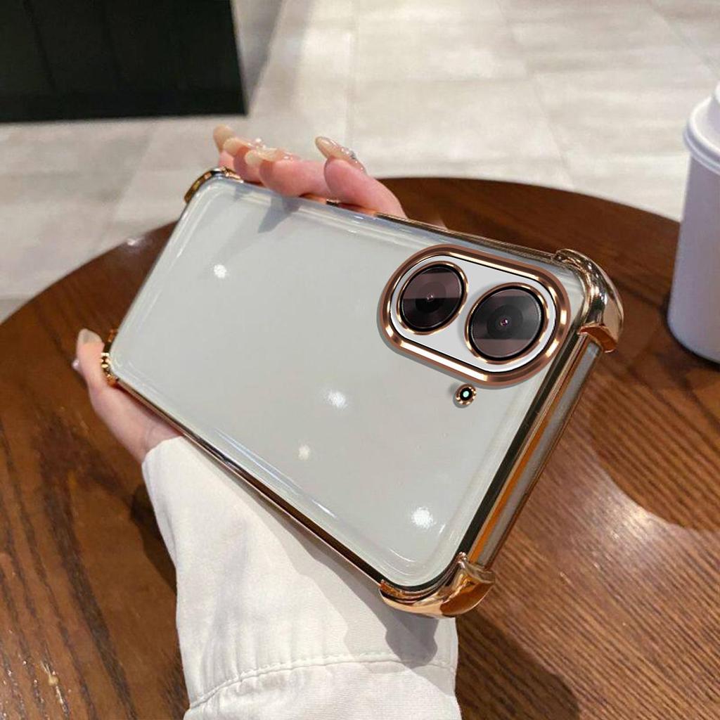 Case for Xiaomi Redmi A5,POCO C71 Electroplated Color Border Clear Phone Casing Cover