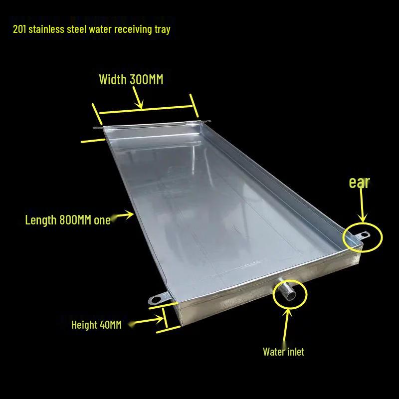 Commercial Stainless Steel Rectangular AC Outdoor Unit Drip Tray