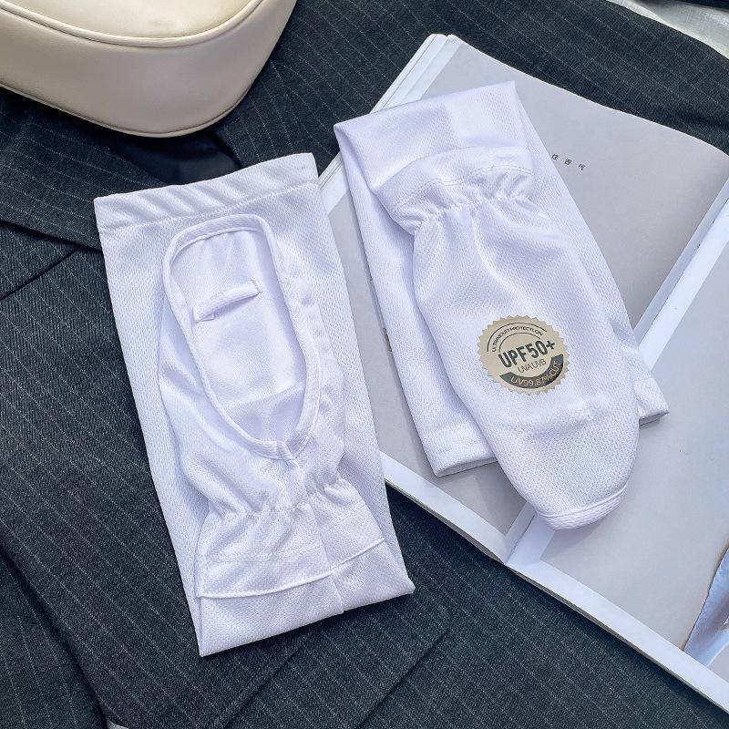 

Women s Ice Silk Sun Protection Sleeves - UV Shield Arm Guards for Summer Driving One Size белый