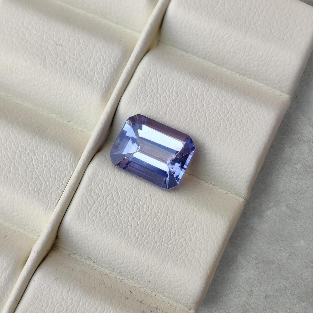 AA+ augenrein natürlich 1 Stück achteckige Form Tansanit Edelstein, Smaragdschliff Tansanit Stein, Heilsteine, Loser Edelstein.