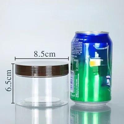 11pcs Food Storage Jars With Coffee Lid Clear Candy Cookie Sealed Cans Empty Plastic Grain Tank Transparent  Kitchen Container